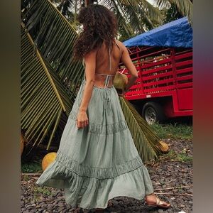 NWT Free People Taking Sides Maxi Dress